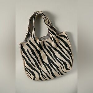 NWT Size OS - Anthropologie Printed Knit Tote Bag